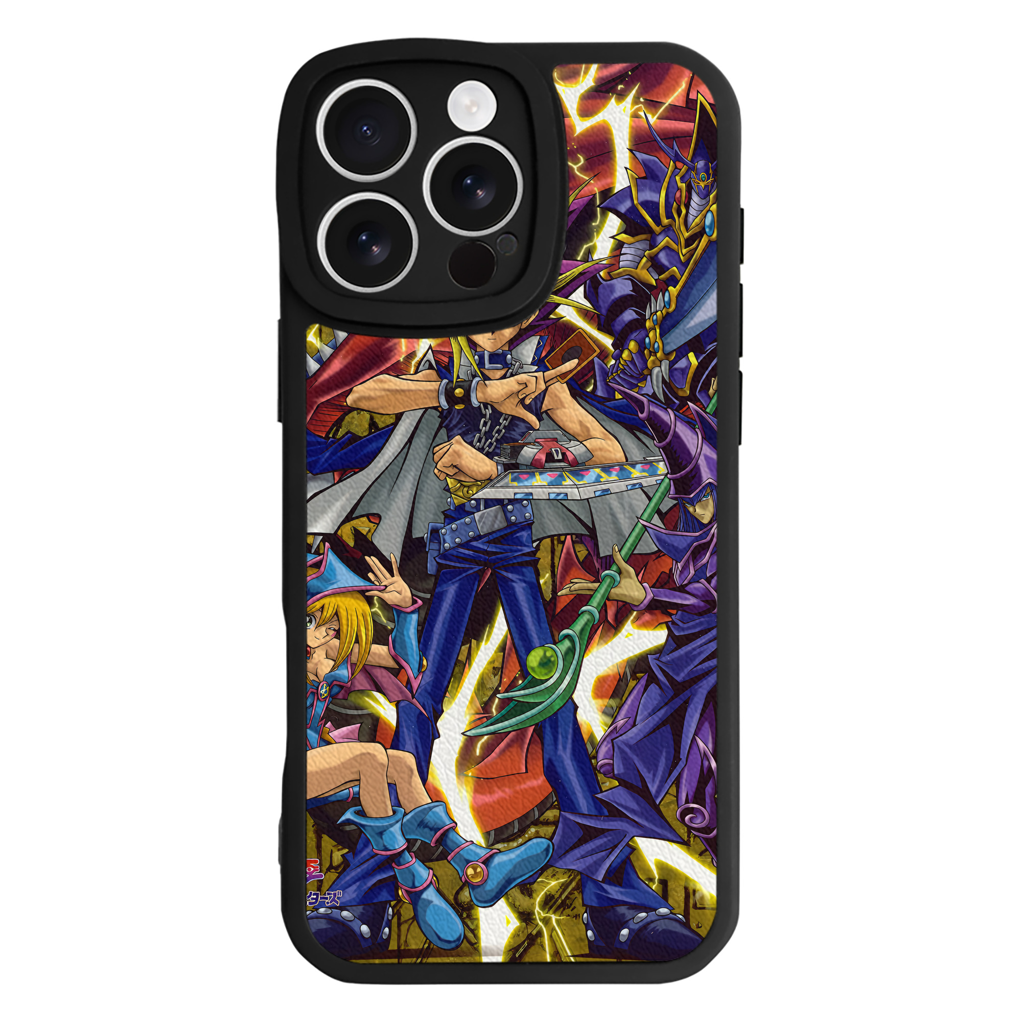 （画像用） 遊☆戯☆王 Yu-Gi-Oh! 【iPhone 16シリーズ対応】シリコンスマホケース（レザー調） 材質：シリコン